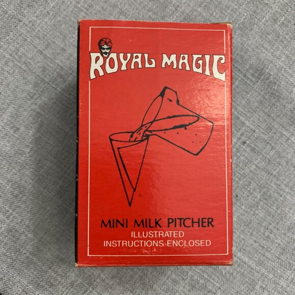 VIntage Royal Magic Mini Milk Pitcher Trick With Illustrated Instructions - Picture 1 of 6